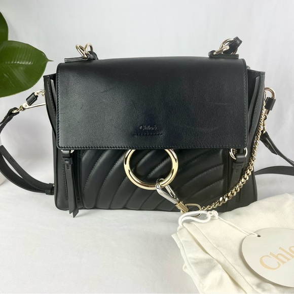 CHLOE Medium Faye Day Quilted Calf Leather Hand and Shoulder Bag Boho with COA - Picture 16 of 16